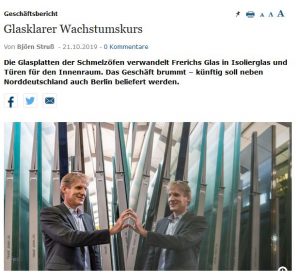 FRERICHS GLAS IM WESERKURIER